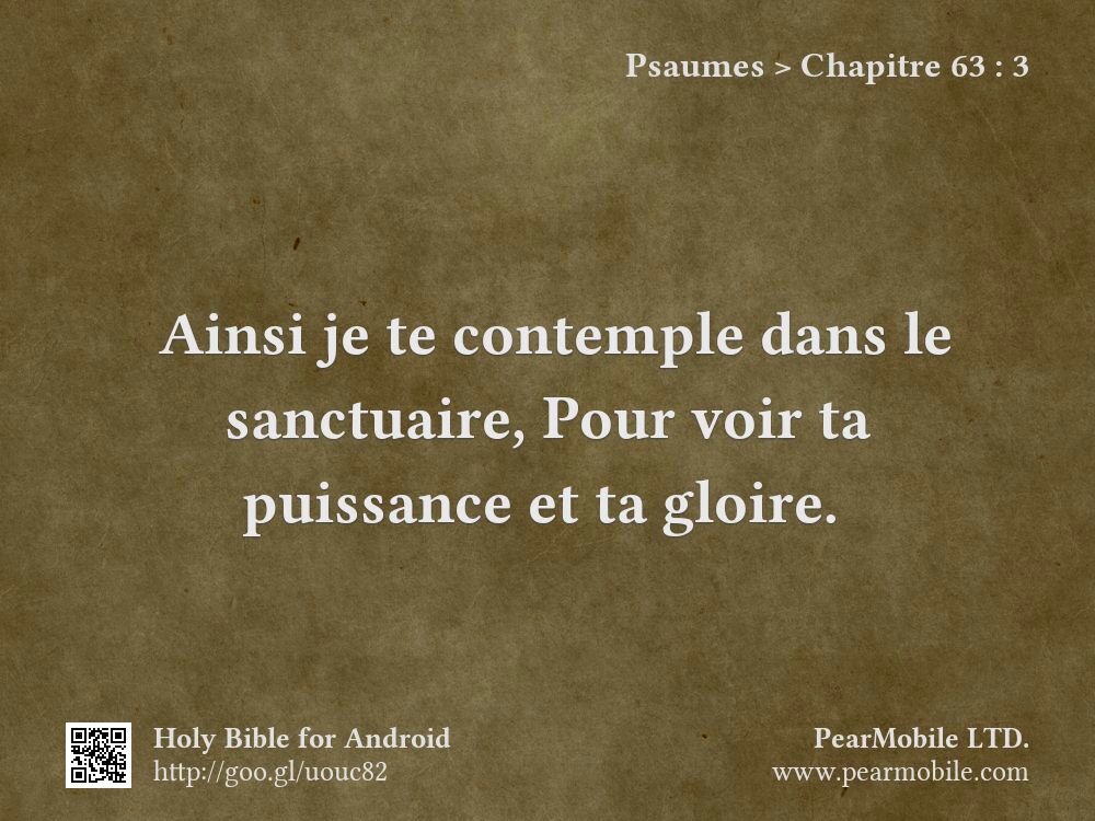 Psaumes, Chapitre 63:3